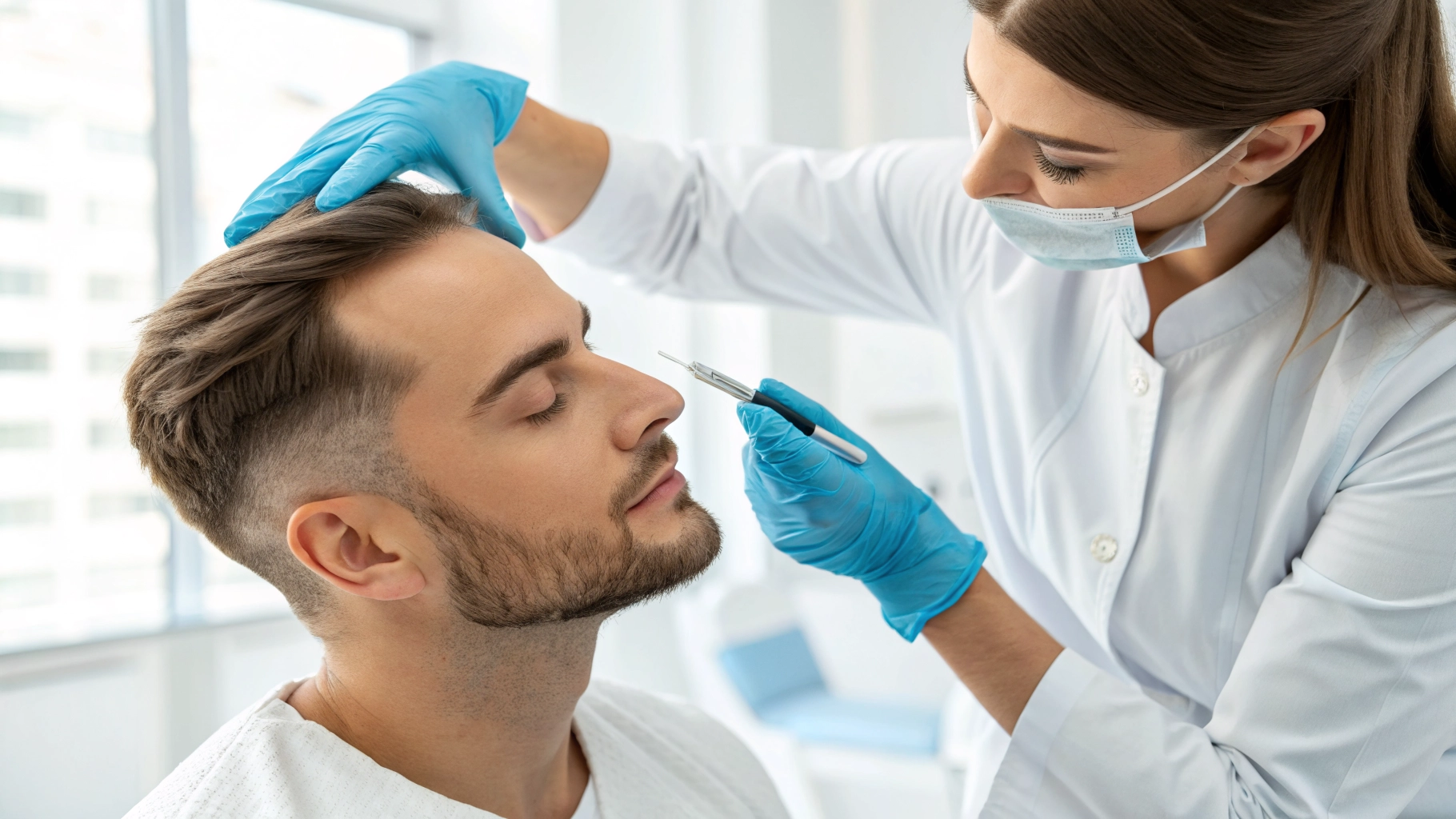 PRP therapy session